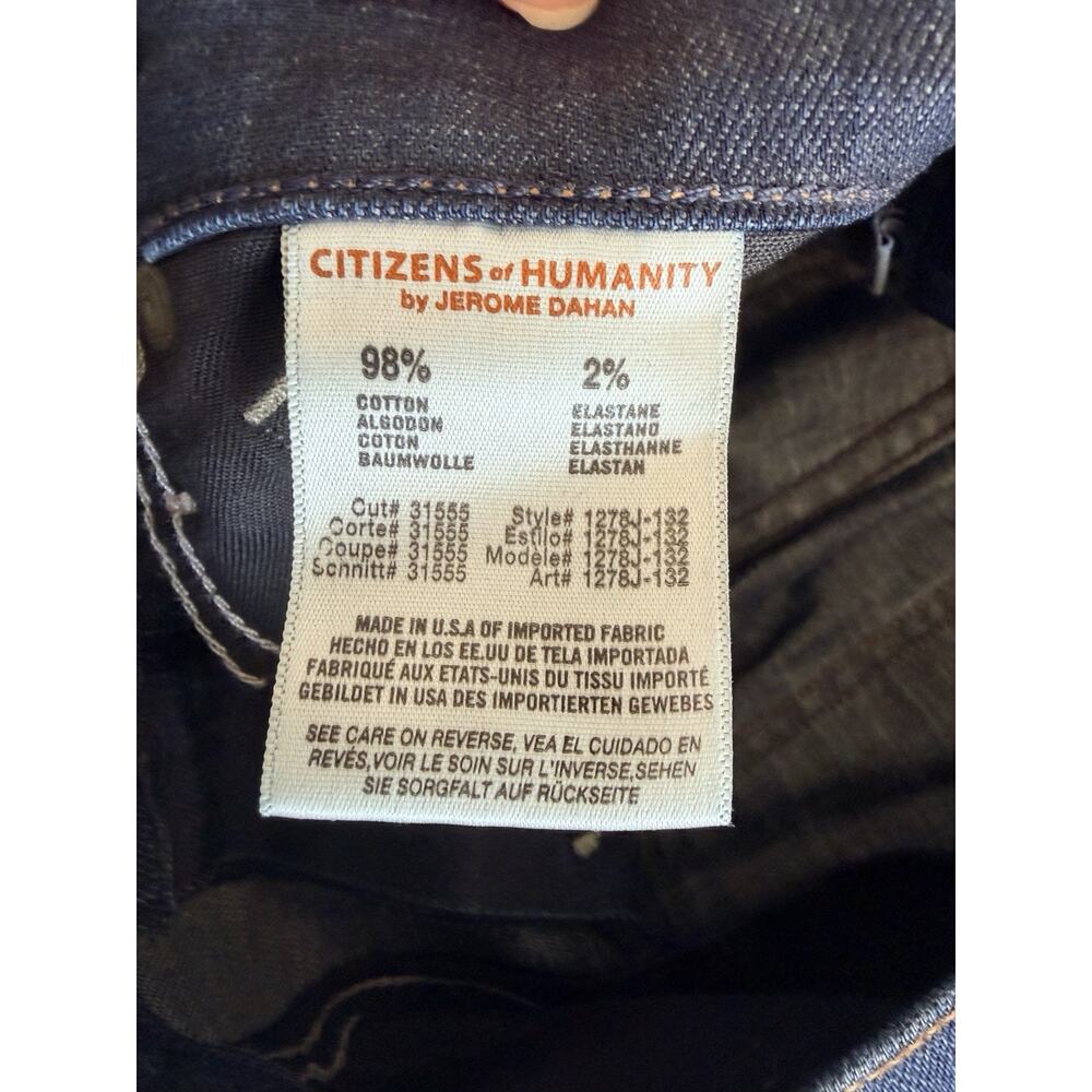 Pre-Owned CITIZENS OF HUMANITY 27 Blue Ava Low Rise Straight Leg Jeans Women - Picture 4 of 10